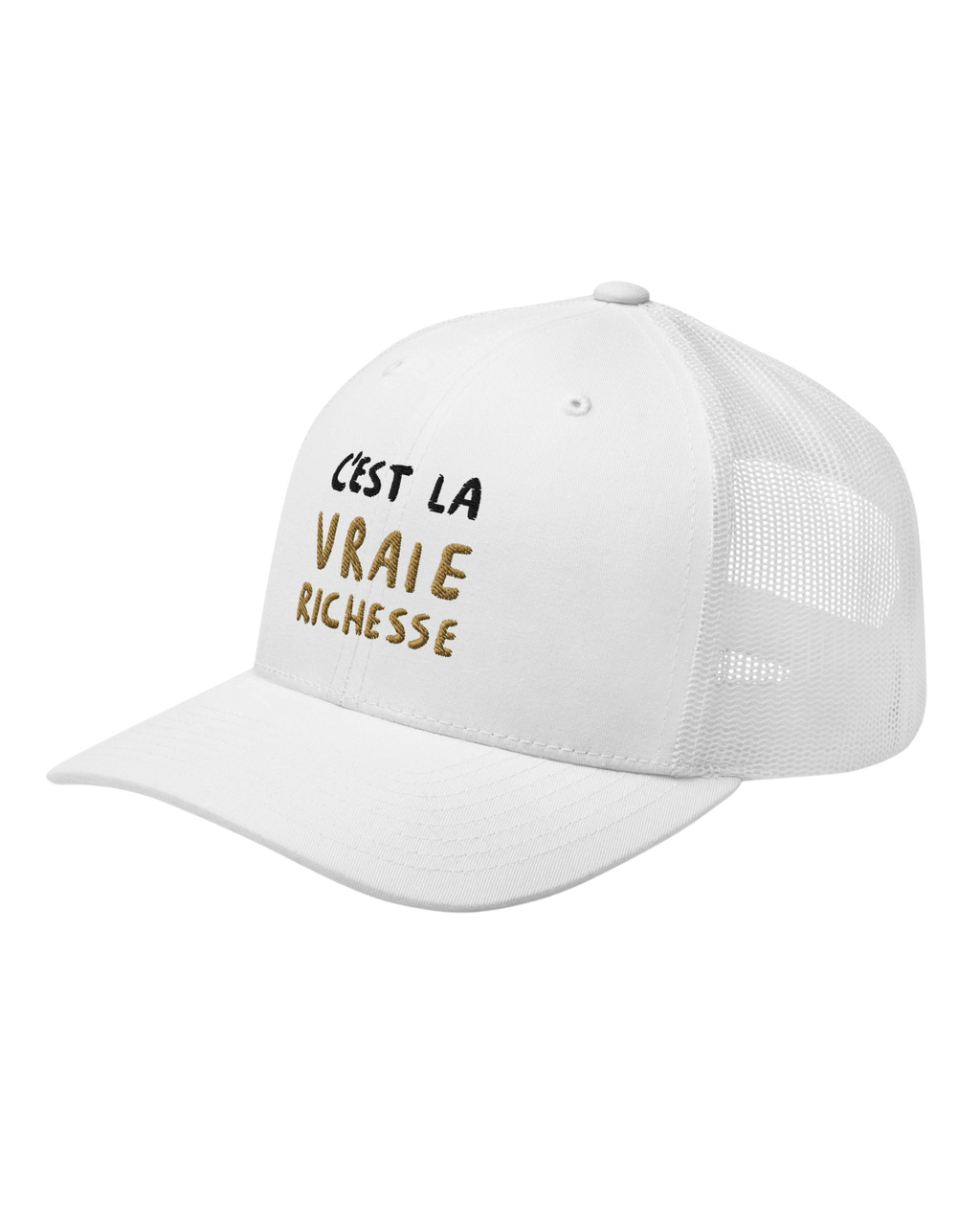 Casquette Trucker VRAIE RICHESSE - Brodée