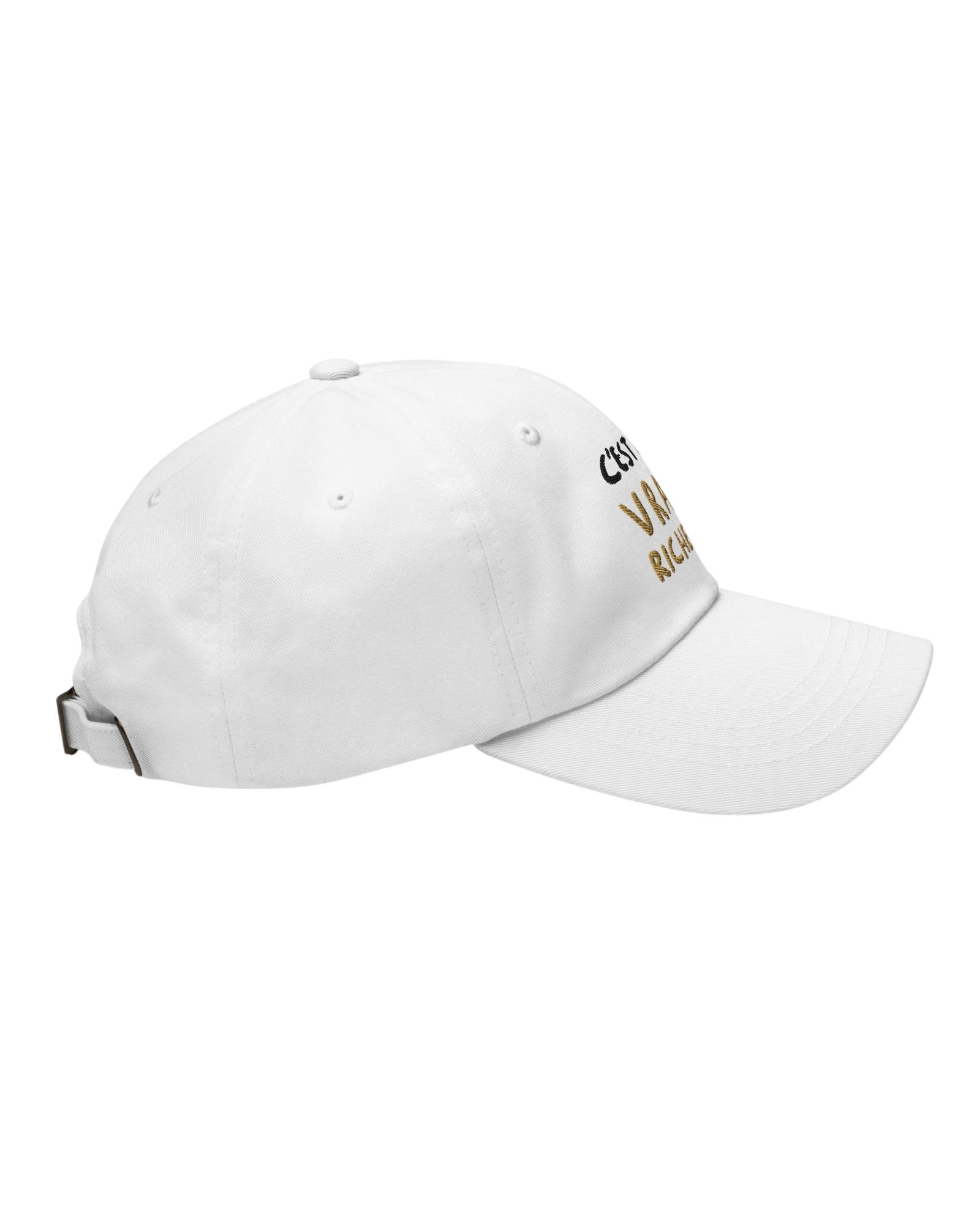 Casquette brodée vraie richesse - MARIUS for MC PAO