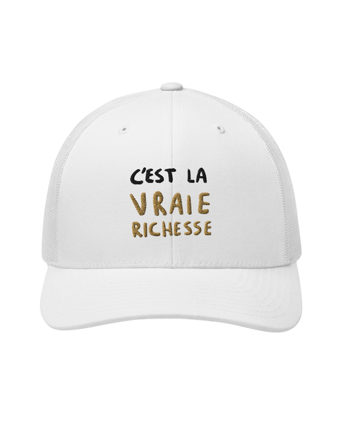 Casquette Trucker VRAIE RICHESSE - Brodée