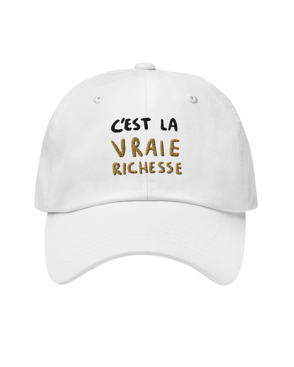 Casquette brodée vraie richesse - MARIUS for MC PAO