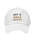 Casquette brodée vraie richesse - MARIUS for MC PAO