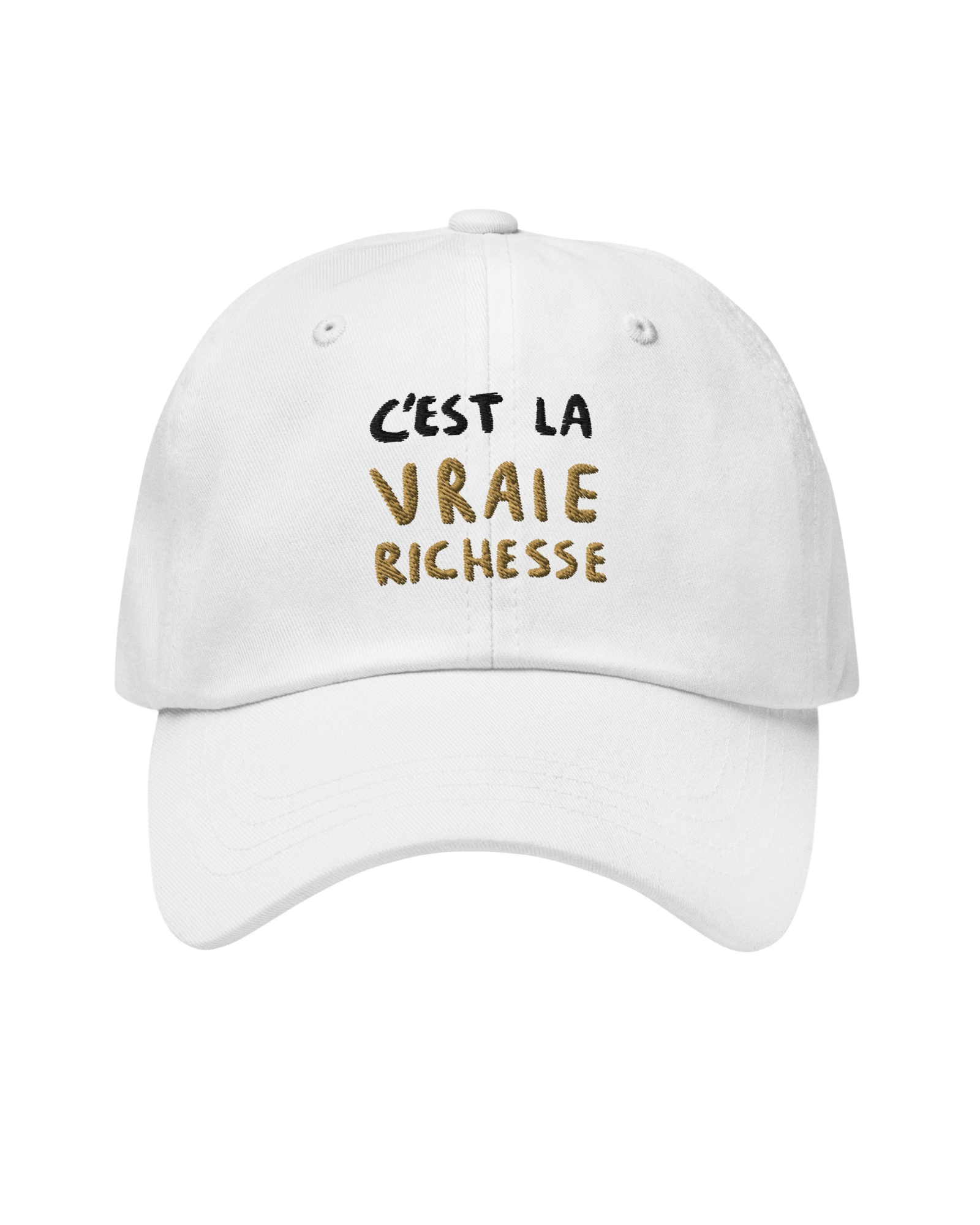 Casquette brodée vraie richesse - MARIUS for MC PAO