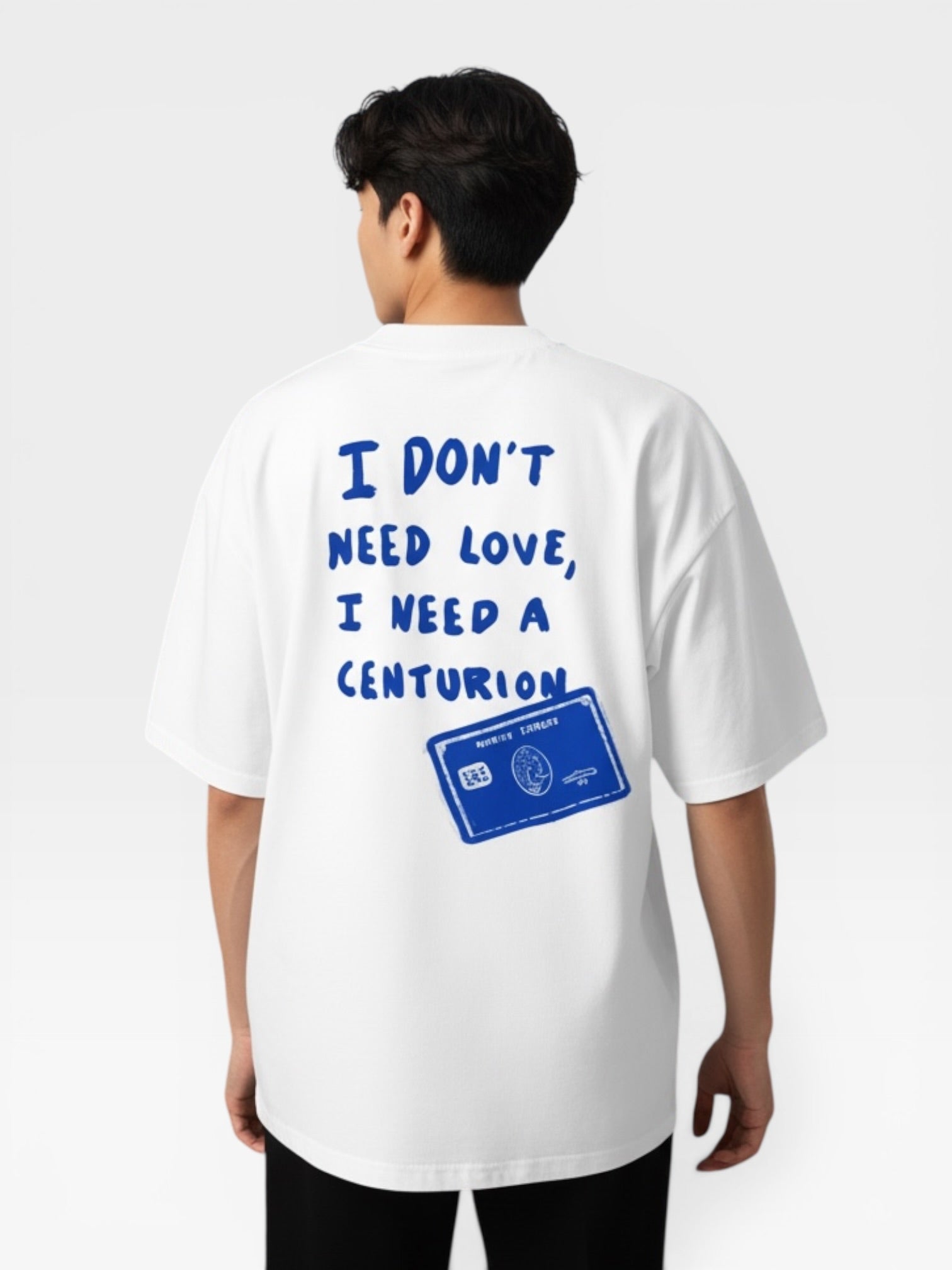 T-shirt PREMIUM OVERSIZE - BLACK CARD