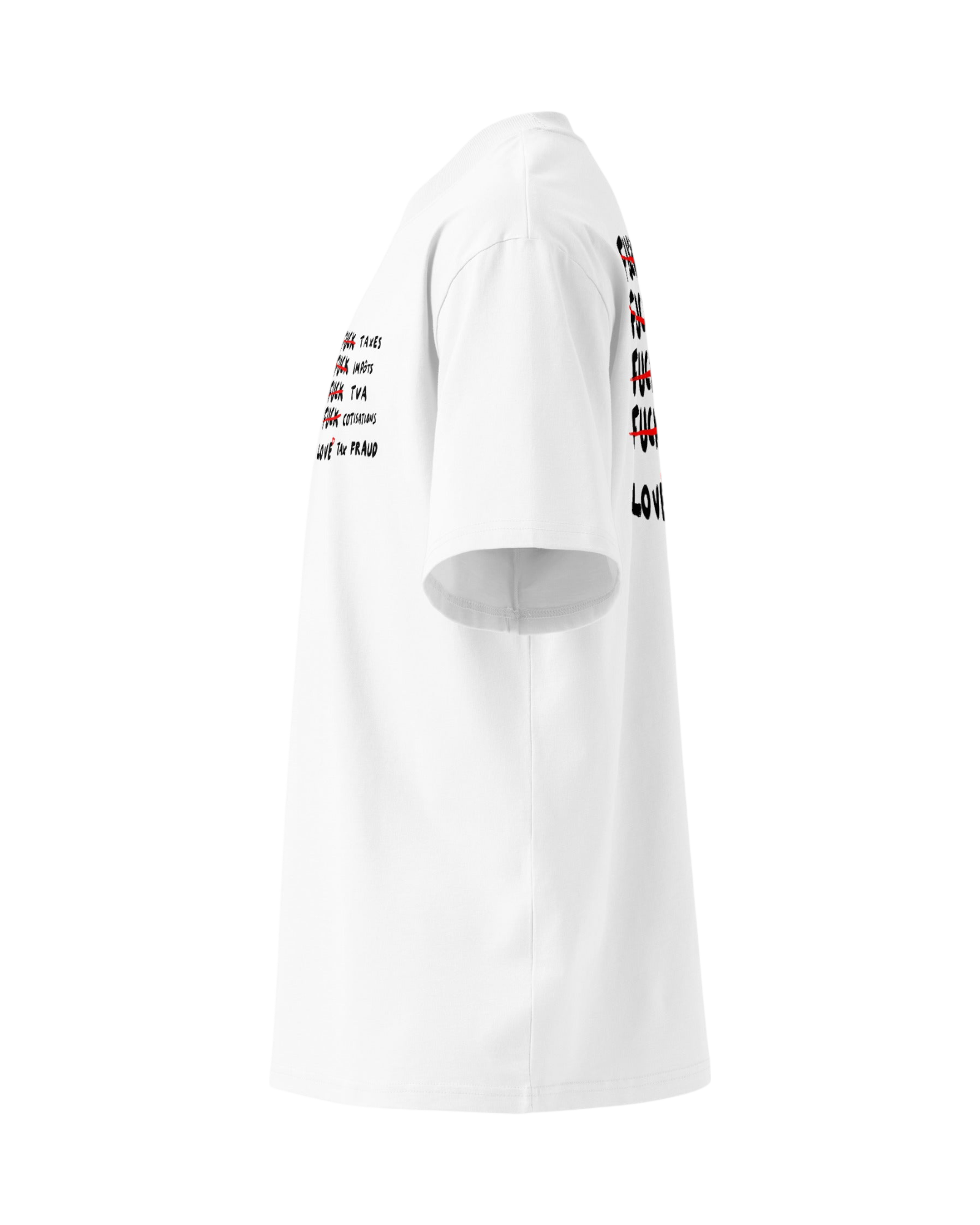 T-shirt PREMIUM OVERSIZE - F*CK TAXES