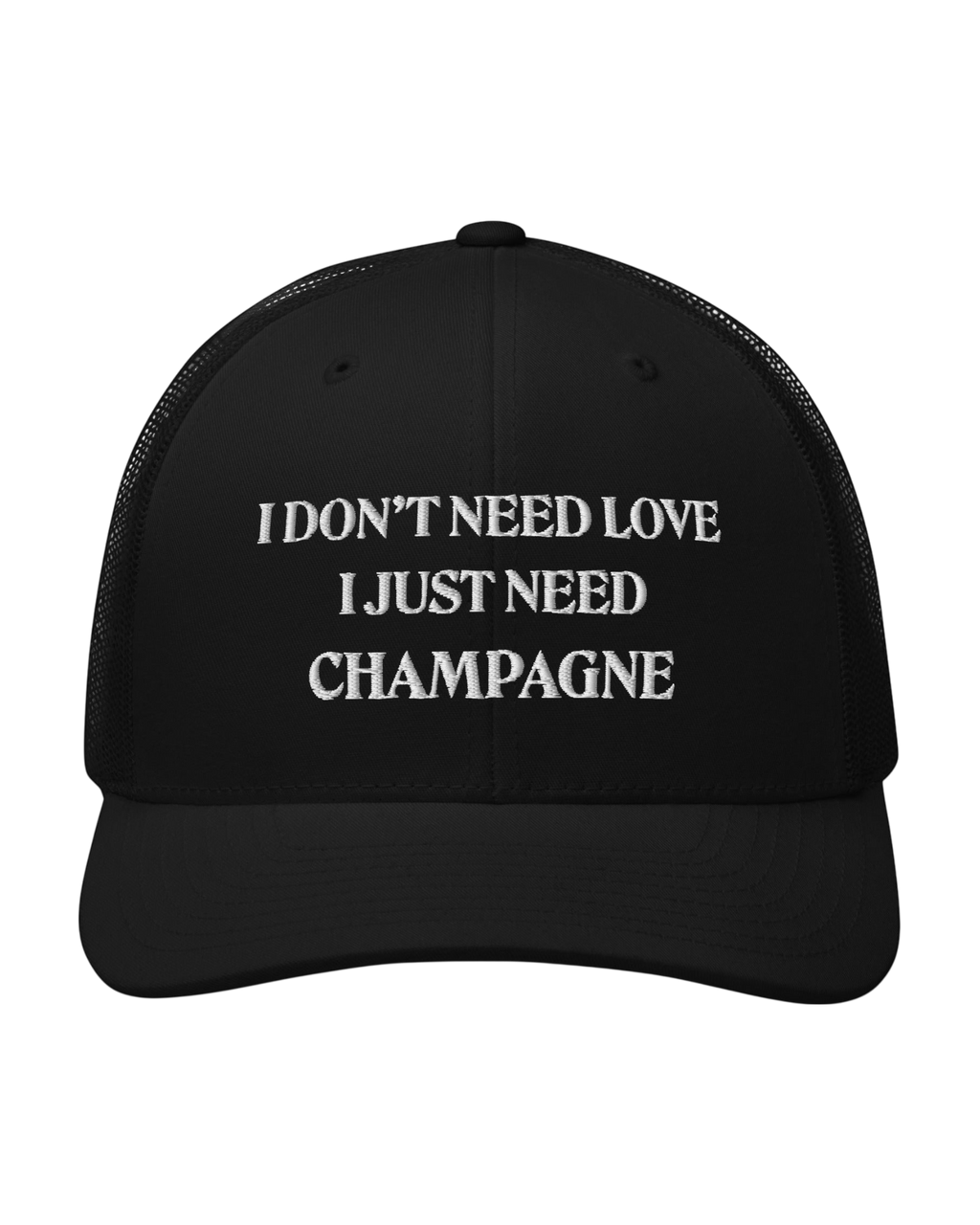 Casquette Trucker LOVE AND CHAMPAGNE - Brodée