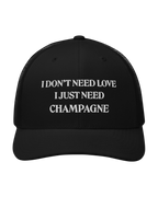 Casquette Trucker LOVE AND CHAMPAGNE - Brodée