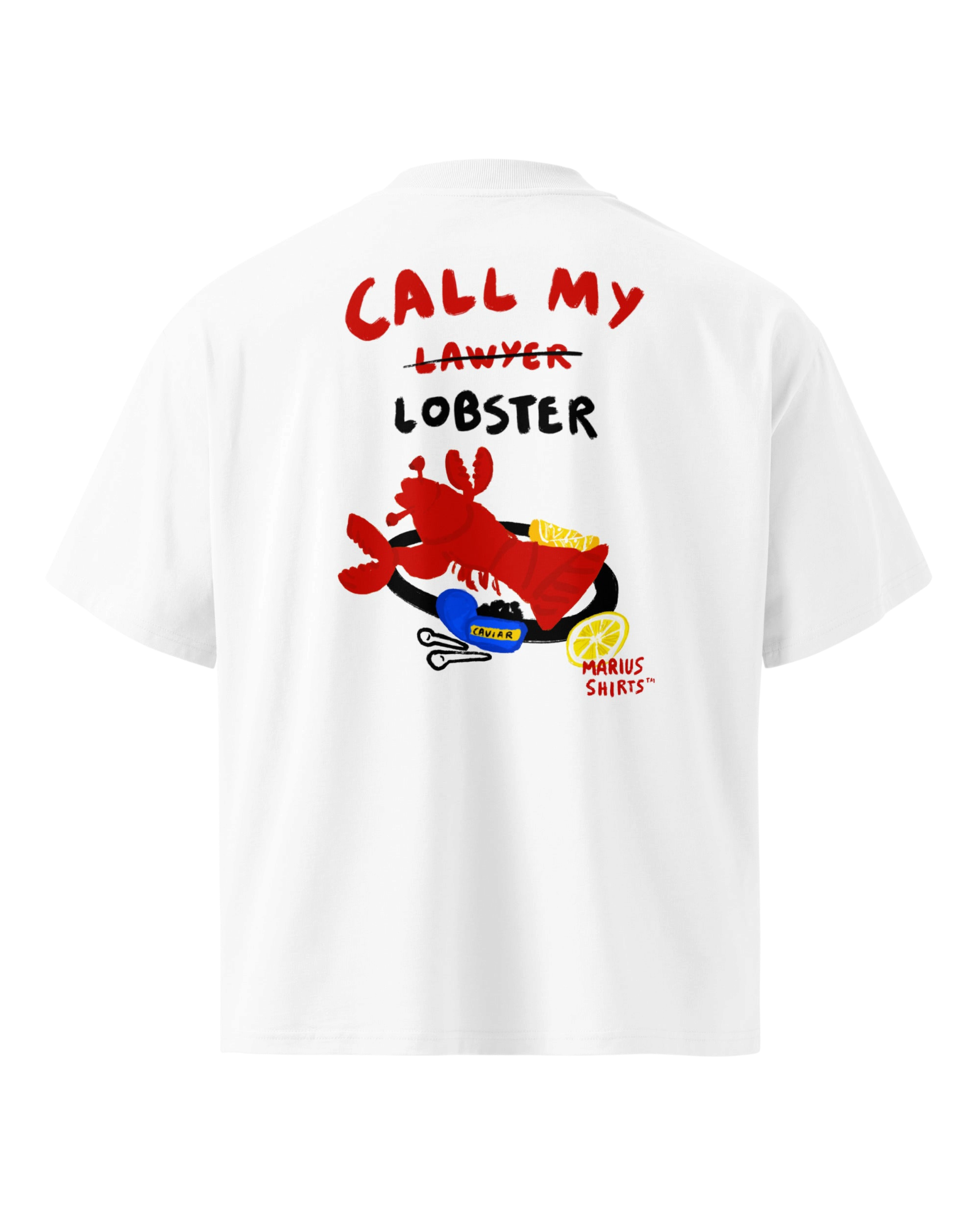 T-shirt Premium - CALL MY LOBSTER - Oversize