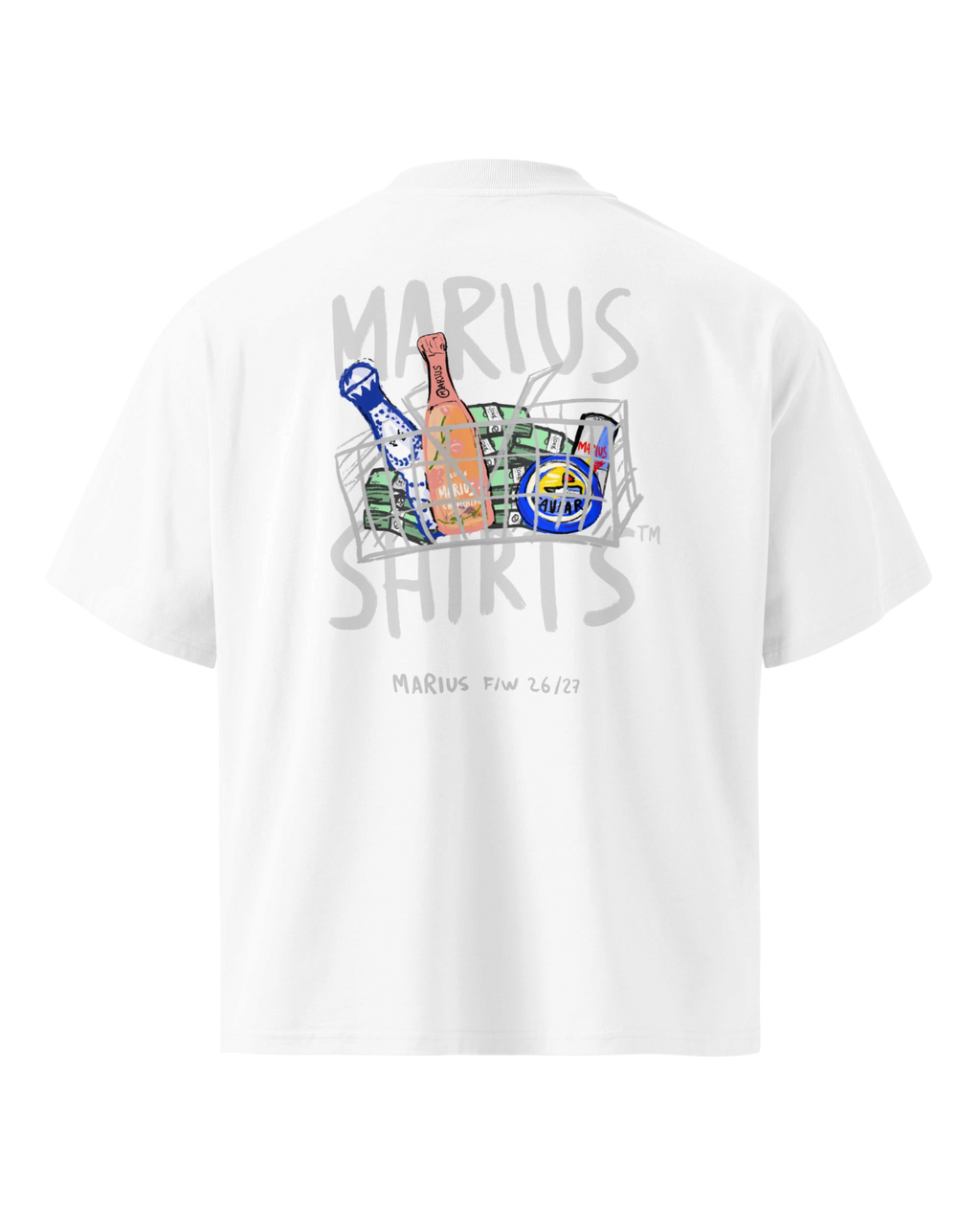 T-shirt Premium - MARIUS SUPERMARKET - Oversize