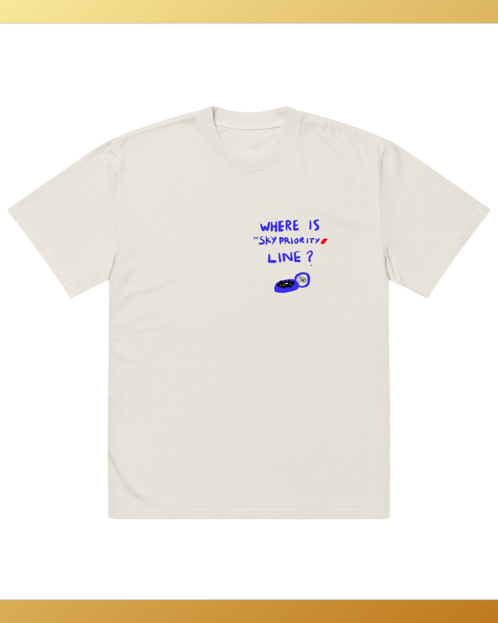 T-shirt PREMIUM Sky Priority OVERSIZE