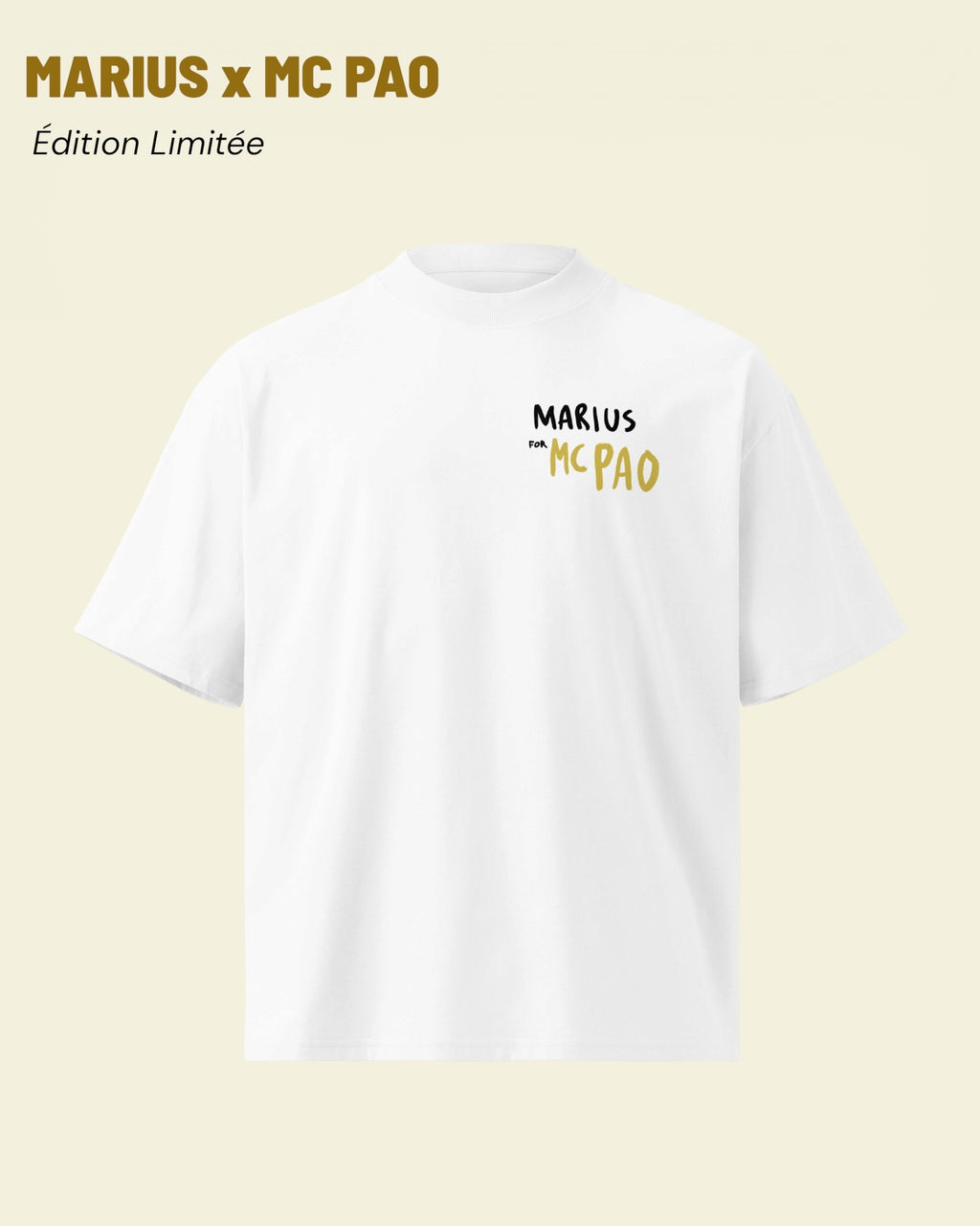 T-shirt « LA VRAIE RICHESSE » - Col Montant OVERSIZE