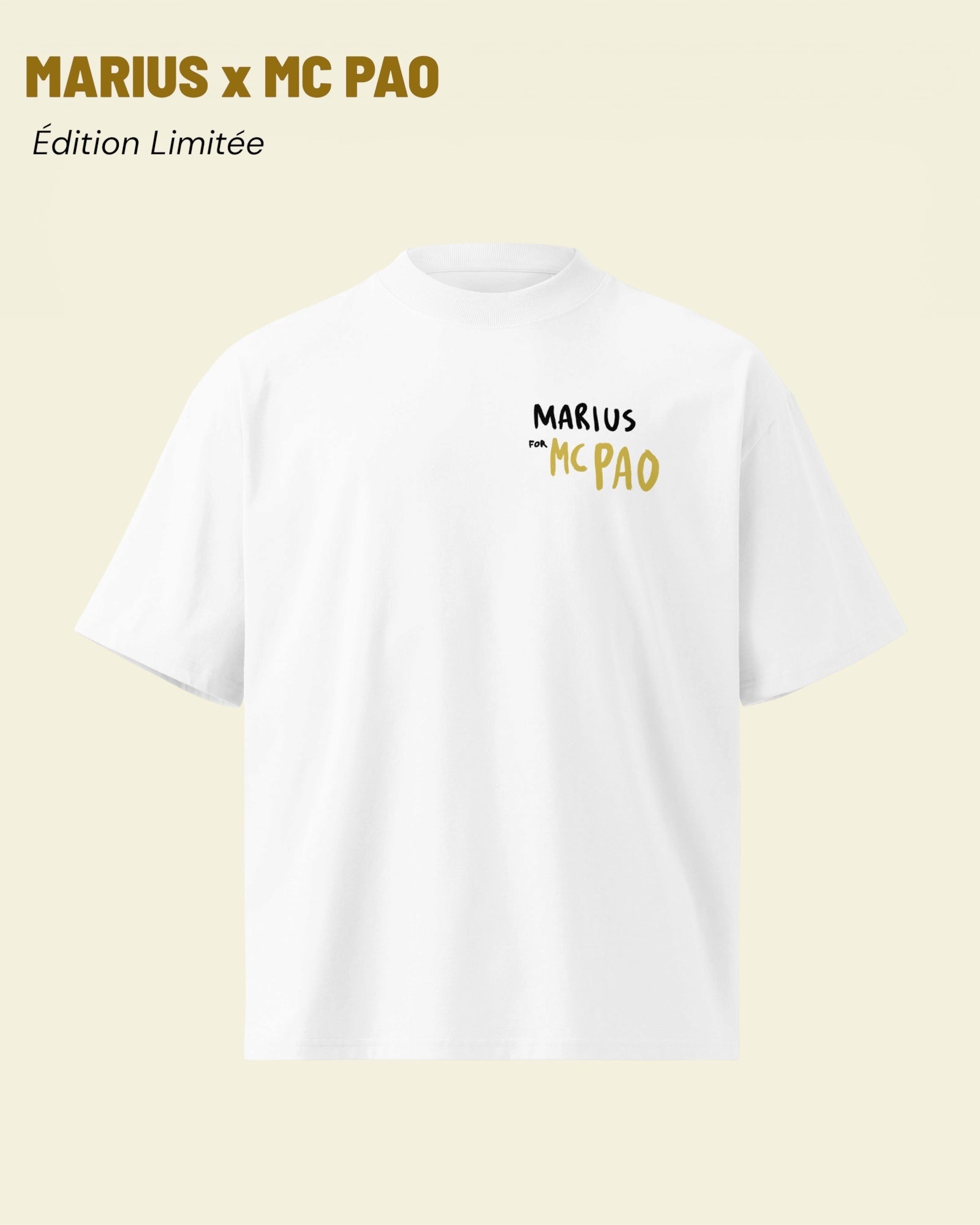 T-shirt « LA VRAIE RICHESSE » - Col Montant OVERSIZE