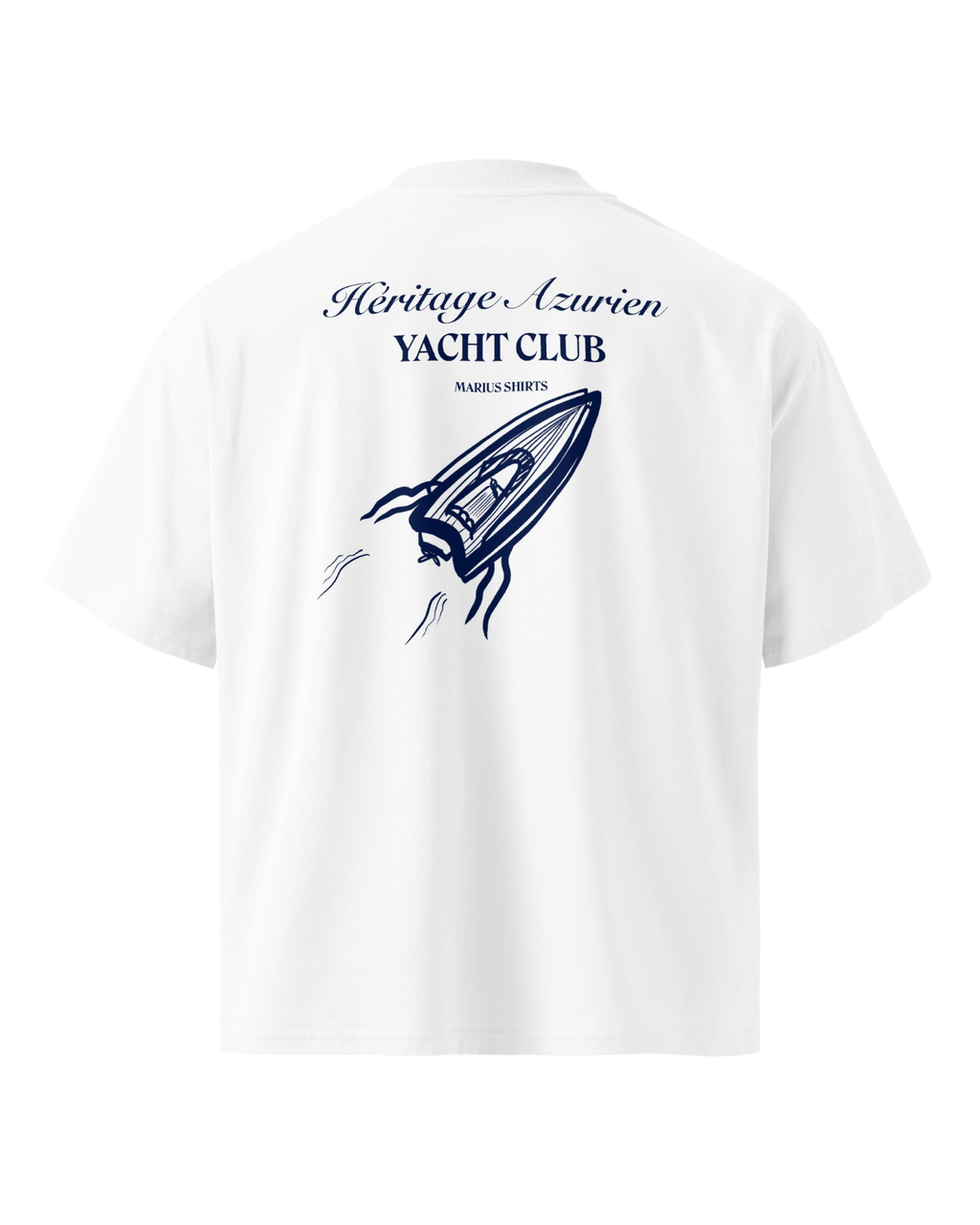 T-shirt Héritage Azurien Yacht Club - Premium Oversize