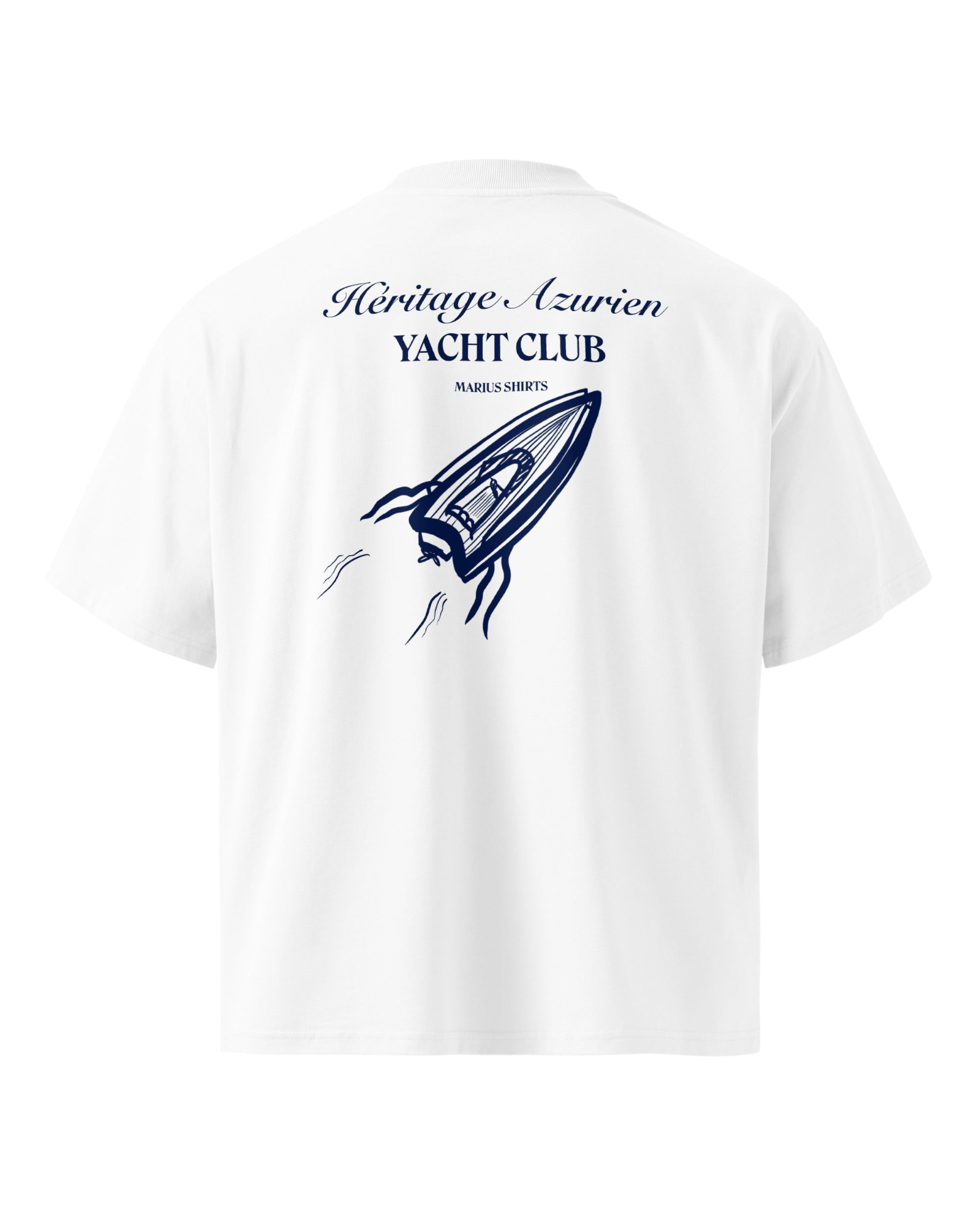 T-shirt Héritage Azurien Yacht Club - Premium Oversize