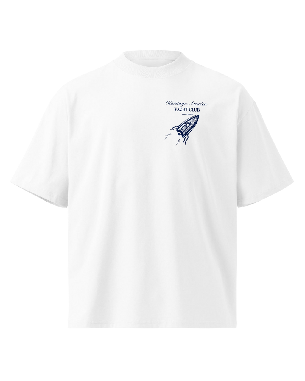 T-shirt Héritage Azurien Yacht Club - Premium Oversize